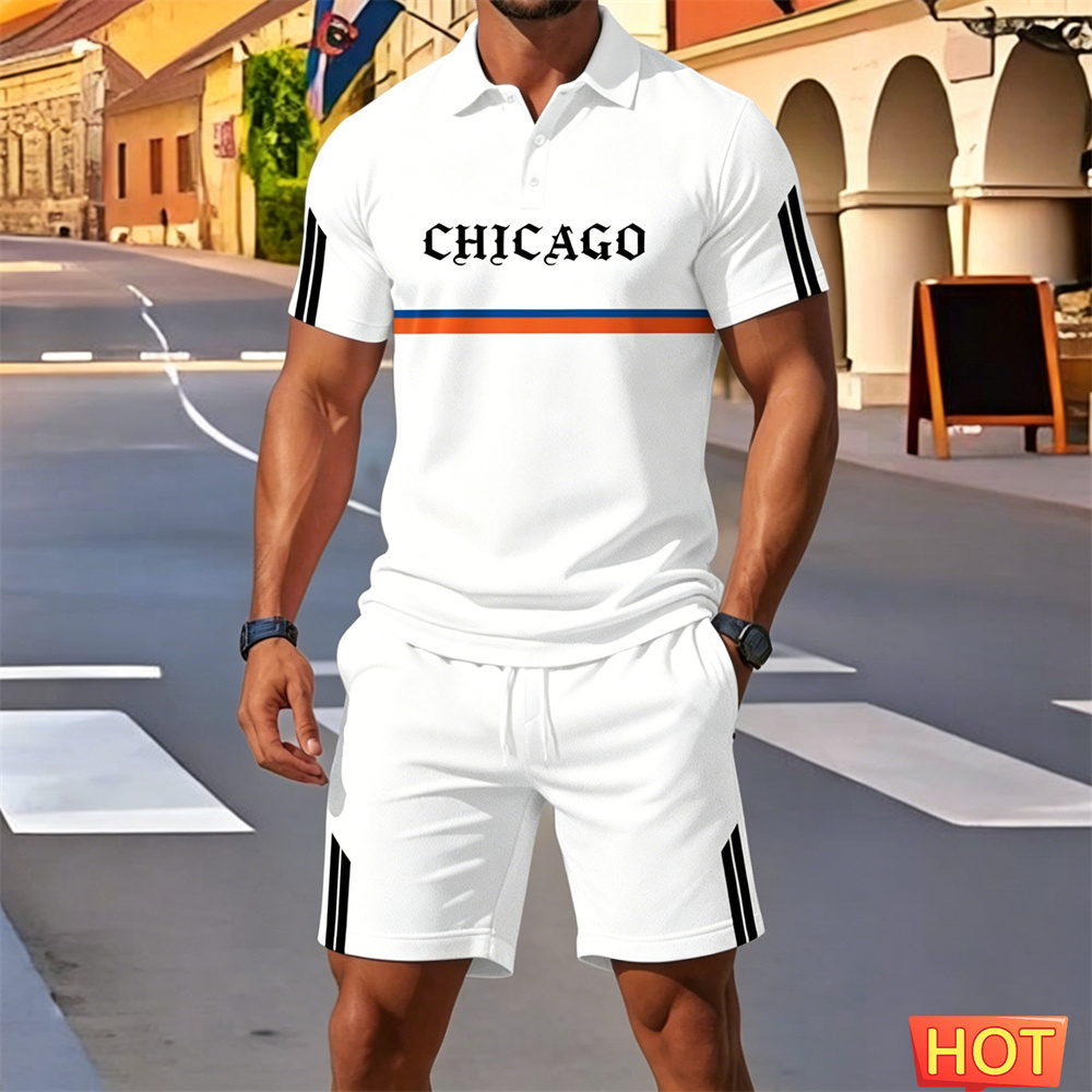 Embellish Knit - Summer man 2 piece outfits Men's