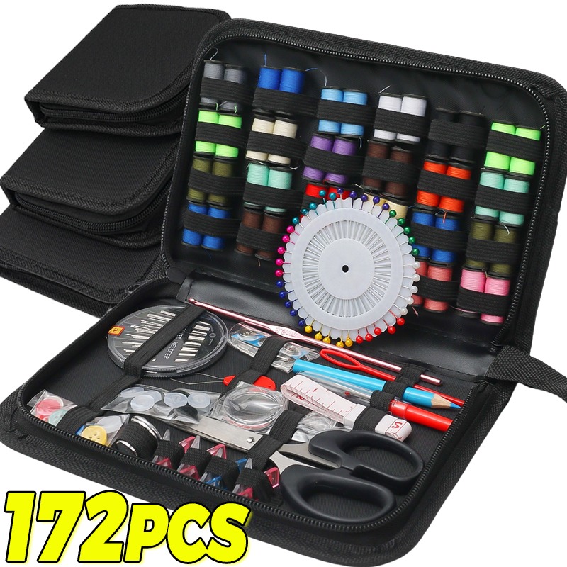 Pom Pom Maker Tool - Sewing Kit Set With Portable Box