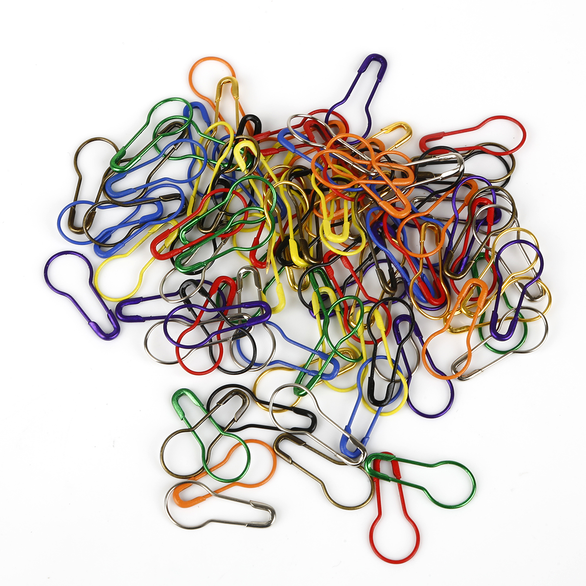 Pom Pom Maker Tool - 100pcs/lot Colorful Knitting Crochet Locking Stitch