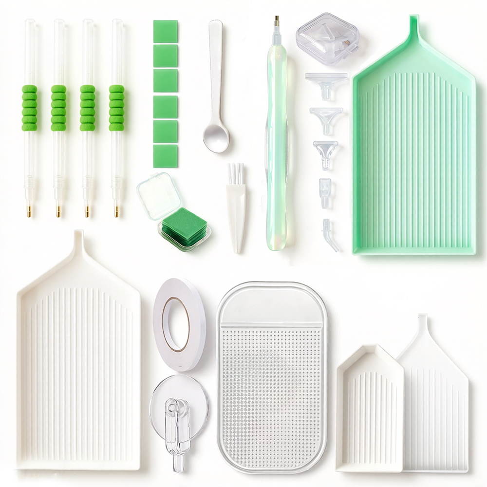 Embroidery Embellishments - Diamond Painting Accessories Kit with Multi-Drill
