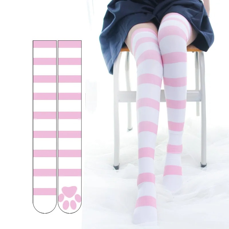 Lolita Over Knee Socks Pink St - Velvet Ribbon Roll incelemesi ve fiyatı