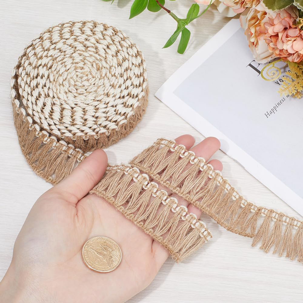 5 Meters Burlap Fringe Tassel  - Lace Ribbon Trim incelemesi ve fiyatı