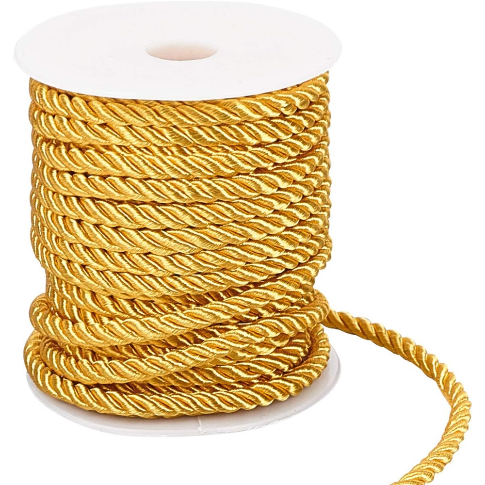 1 Roll 59 Feet Gold Cord 5mm T - Cord Trim Twisted incelemesi ve fiyatı