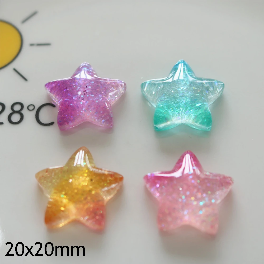 10PCS Gradient Star Series Res - Christmas Craft Embellishment incelemesi ve fiyatı