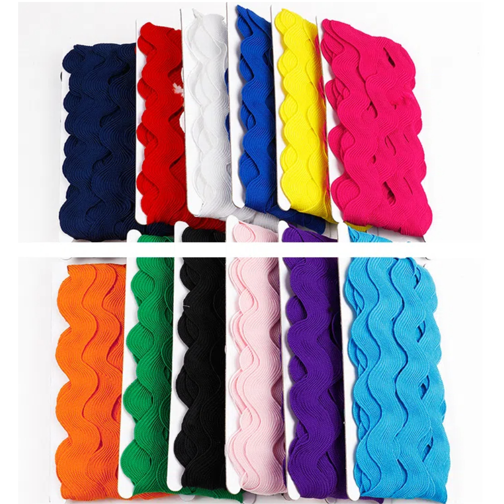 10yard/lot Ric Rac Zig Zag Rib - Velvet Ribbon Roll incelemesi ve fiyatı