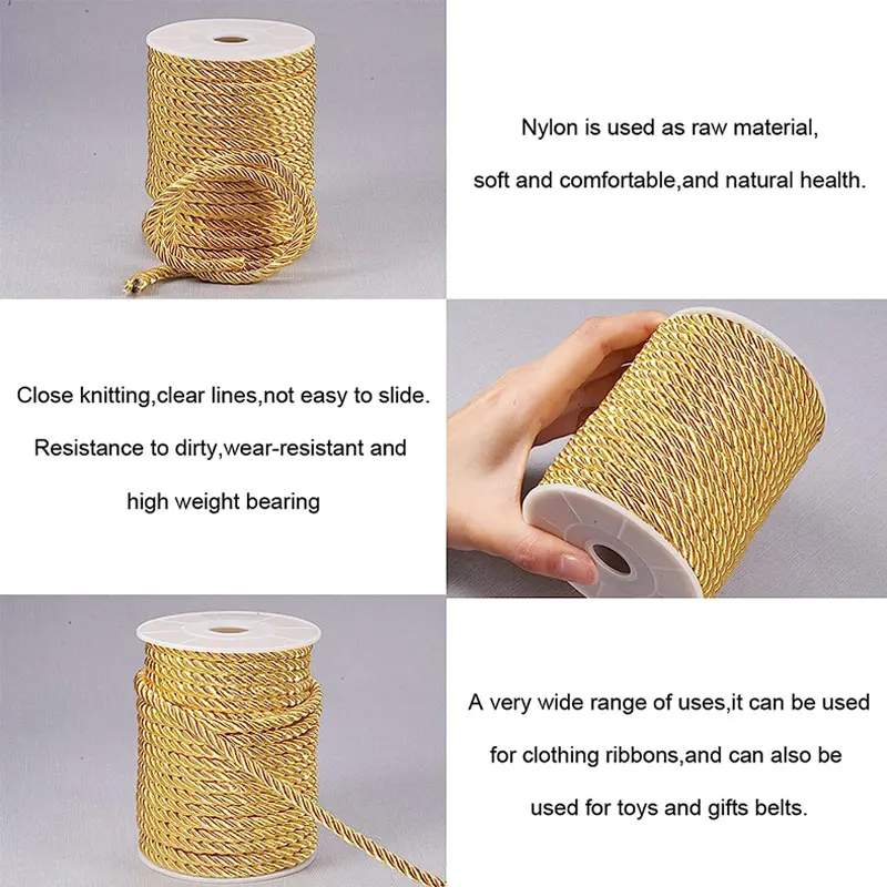 5mm 100yards Twisted Cord Rope - Cord Trim Twisted incelemesi ve fiyatı