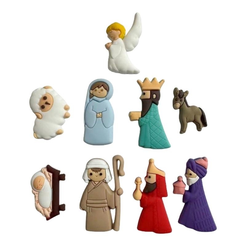 652F 9Pieces Nativity Scene Ch - Christmas Craft Embellishment incelemesi ve fiyatı