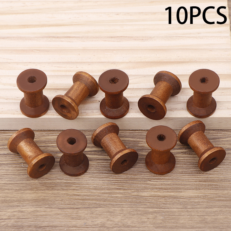 10Pc Vintage Wooden Spools DIY - Organza Ribbon Spool incelemesi ve fiyatı