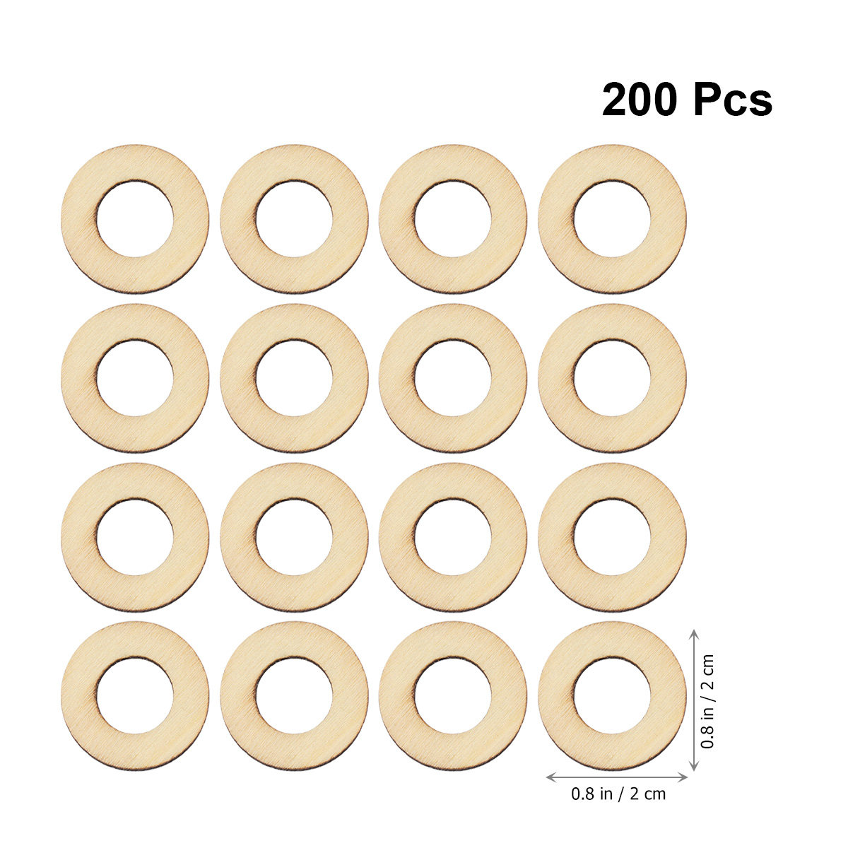 200Pcs Wood Chip Embellishment - Christmas Craft Embellishment incelemesi ve fiyatı