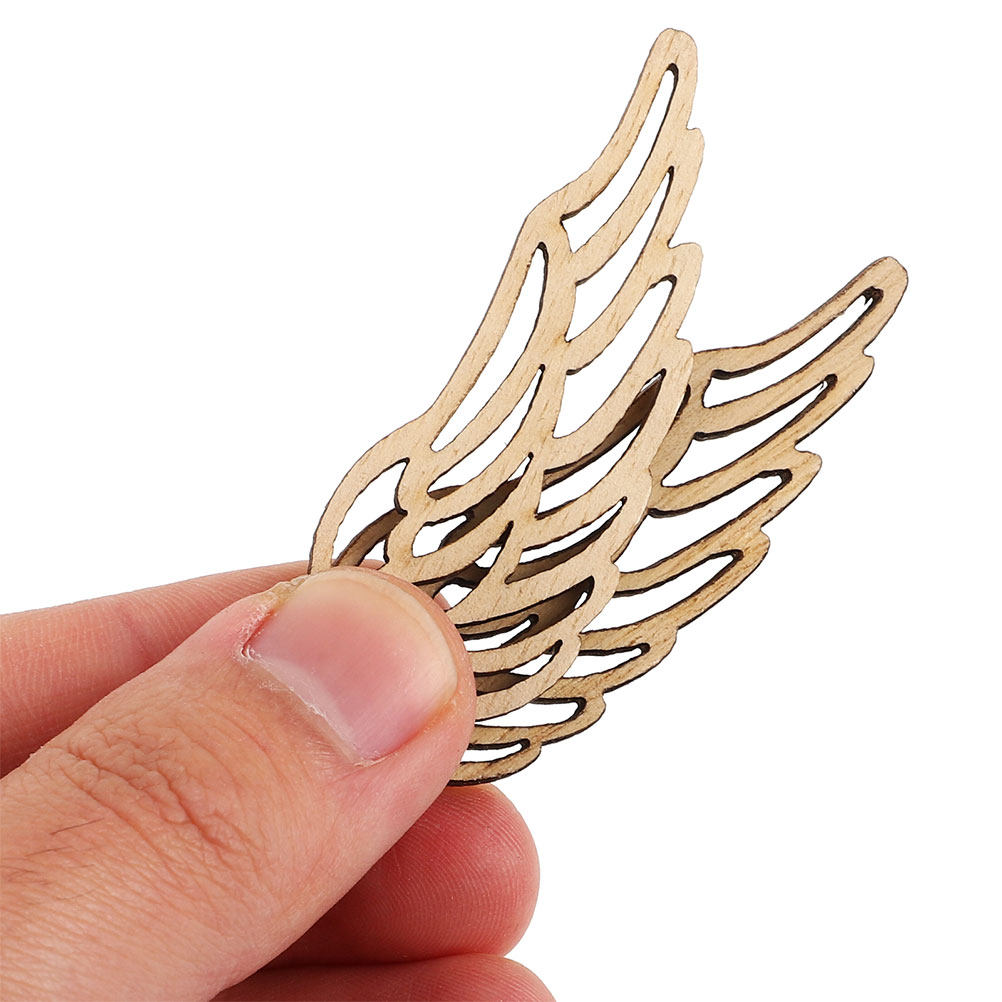 80Pcs Vintage Wooden Angel Win - Christmas Craft Embellishment incelemesi ve fiyatı