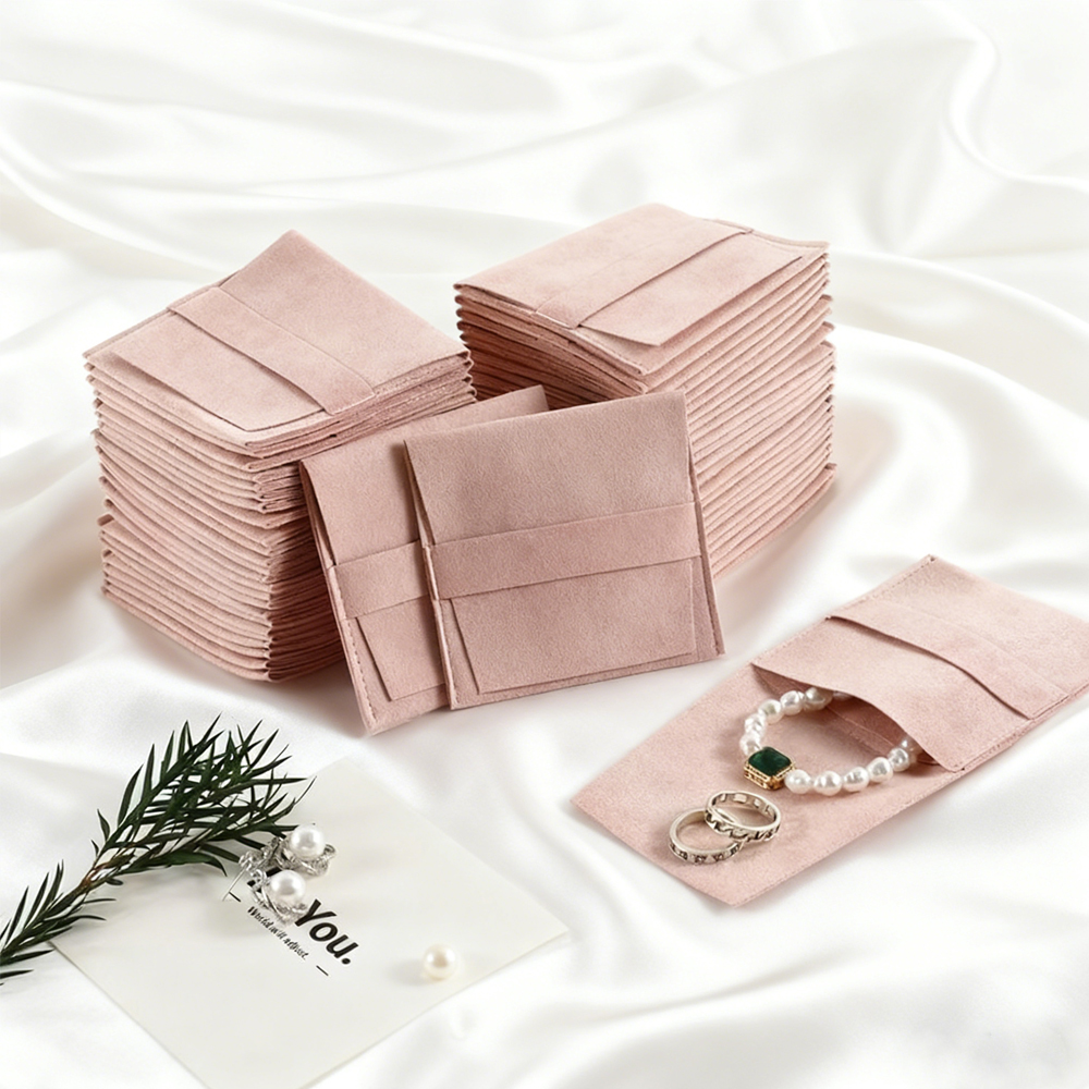 5Pcs Jewelty Bag 6.2x6.2cm/8x8 - Velvet Ribbon Roll incelemesi ve fiyatı