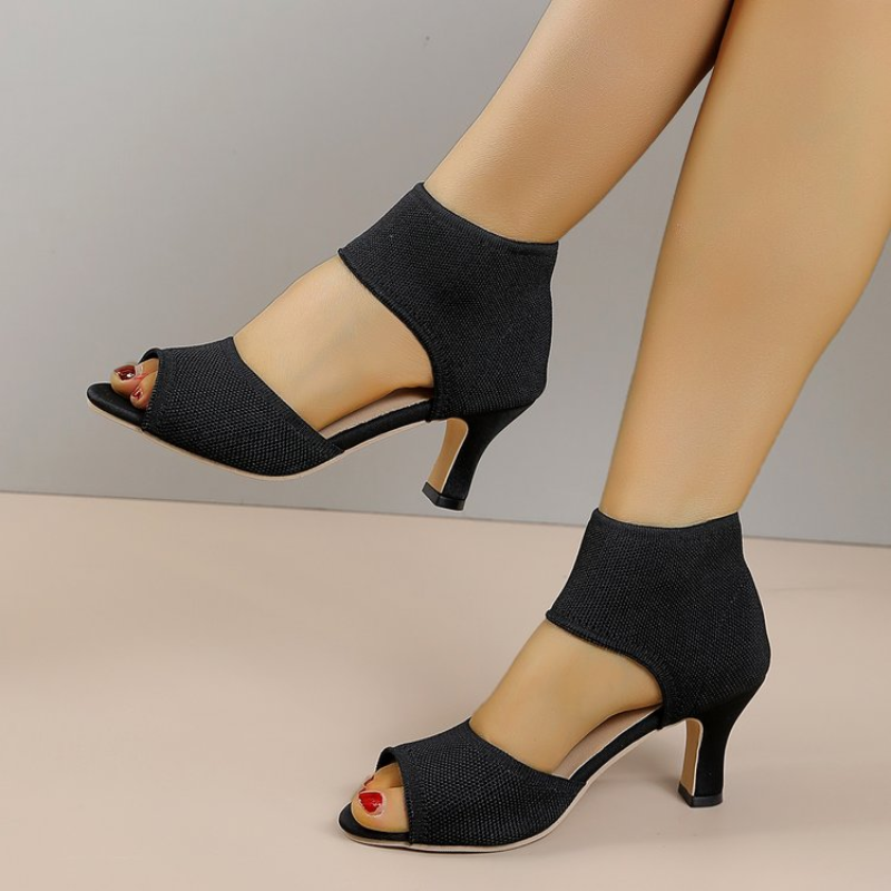 Summer New Peep Toe High Heel  - Embellish Knit incelemesi ve fiyatı