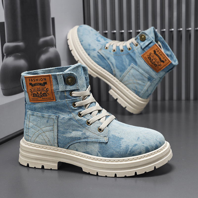 Spring High Top Mens Shoes 202 - Guipure Lace Panel incelemesi ve fiyatı