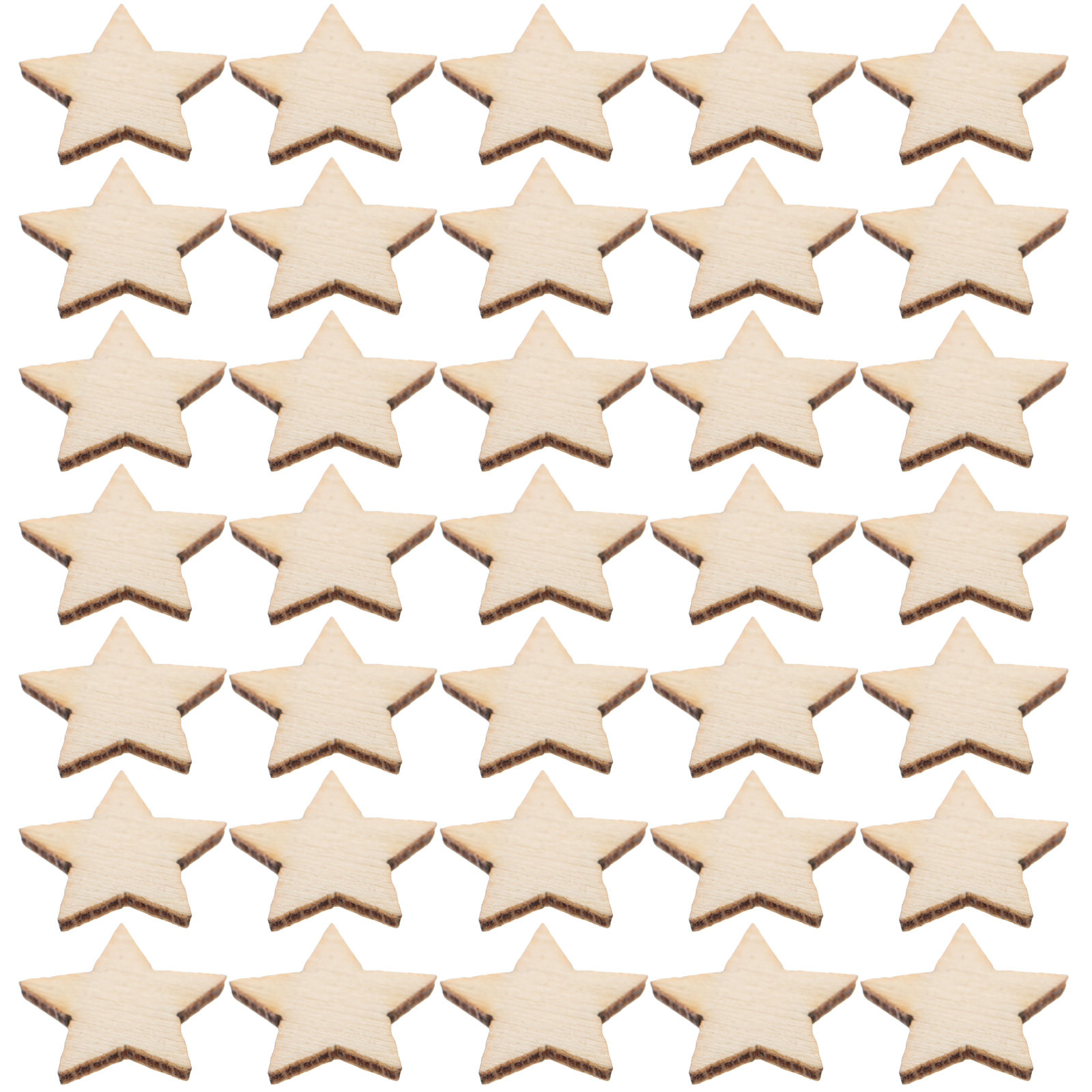 50Pcs Mini Wooden Star Cutouts - Christmas Craft Embellishment incelemesi ve fiyatı