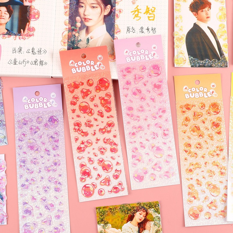 Aesthetic Bubble Kawaii Sticke - Glitter Vinyl Roll incelemesi ve fiyatı
