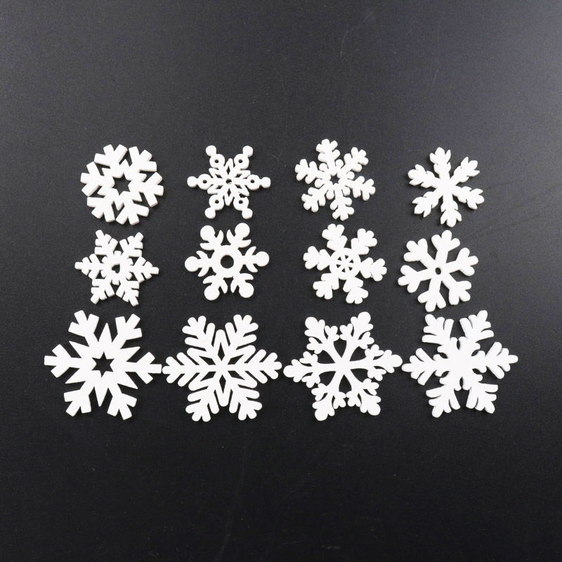 20Pcs Wooden Christmas Snowfla - Christmas Craft Embellishment incelemesi ve fiyatı
