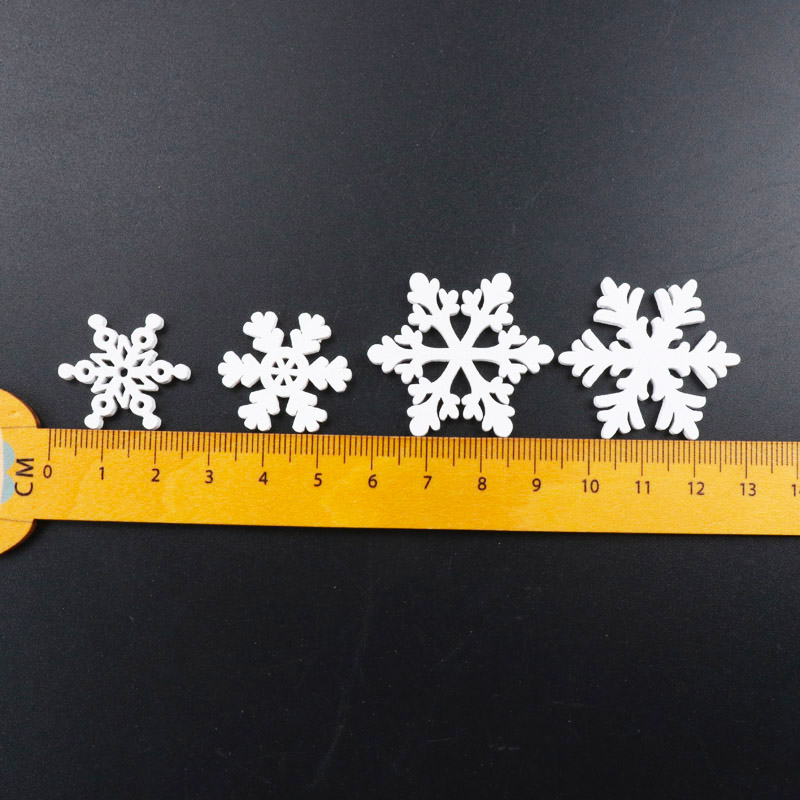 20Pcs Wooden Christmas Snowfla - Christmas Craft Embellishment incelemesi ve fiyatı
