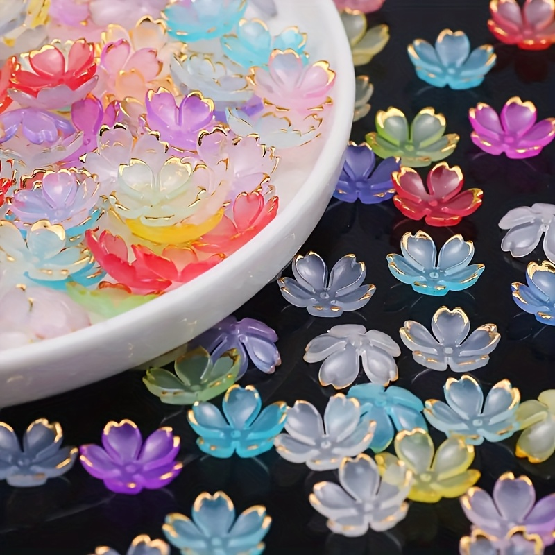 200/100pcs 15mm Colorful Acryl - Embroidery Embellishments incelemesi ve fiyatı