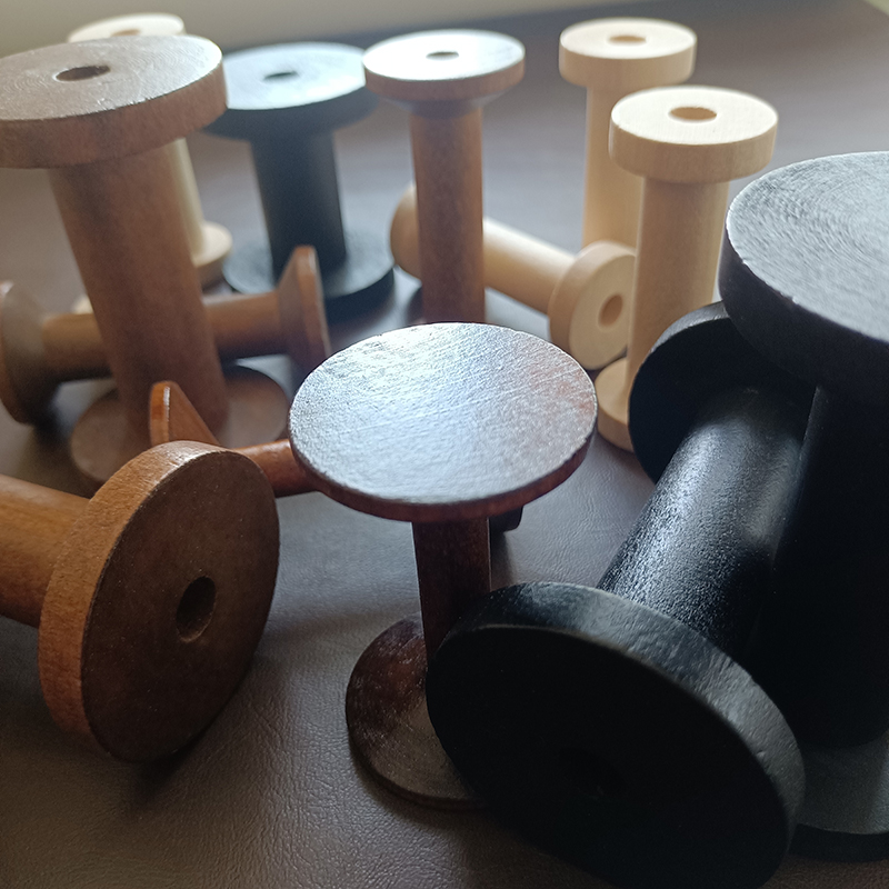 10Pcs/Set Vintage Natural Wood - Organza Ribbon Spool incelemesi ve fiyatı