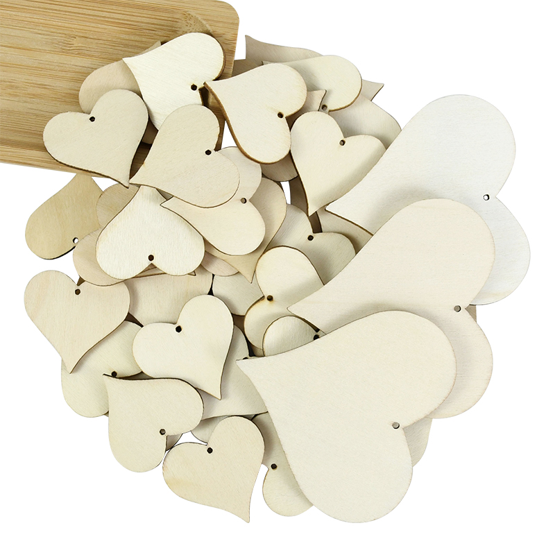 10-100pcs Unfinished Blank Woo - Craft Embellishments incelemesi ve fiyatı
