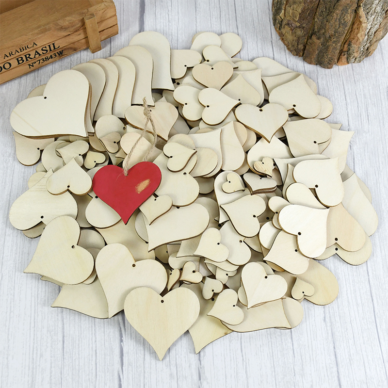 10-100pcs Unfinished Blank Woo - Craft Embellishments incelemesi ve fiyatı