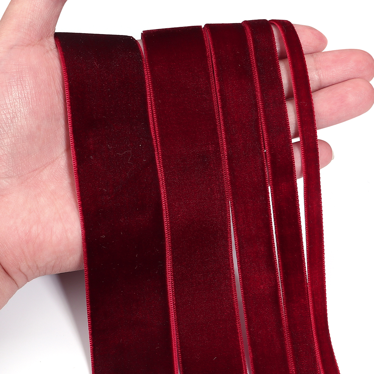 5-10yards/roll Velvet Ribbons  - Velvet Ribbon Roll incelemesi ve fiyatı