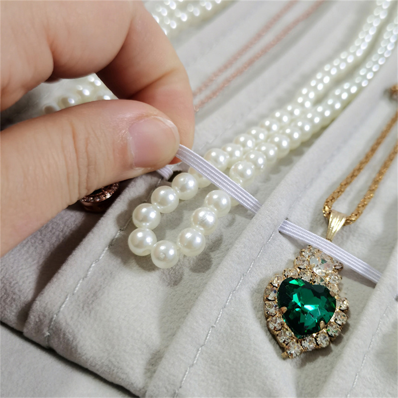 New Necklace Storage Roll Bag  - Velvet Ribbon Roll incelemesi ve fiyatı