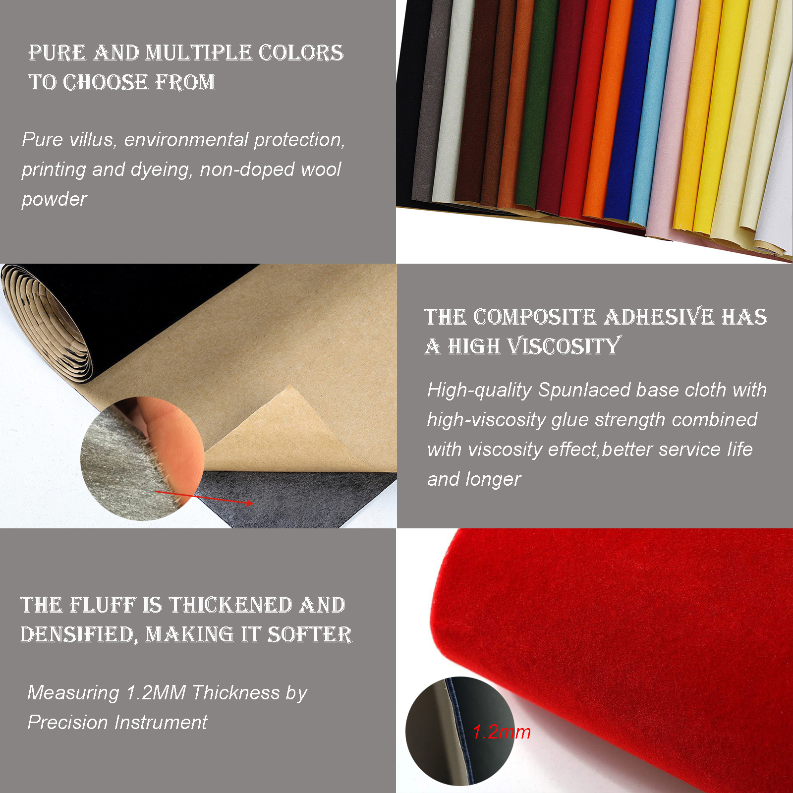 1 roll 45 x 148cm Self-adhesiv - Velvet Ribbon Roll incelemesi ve fiyatı