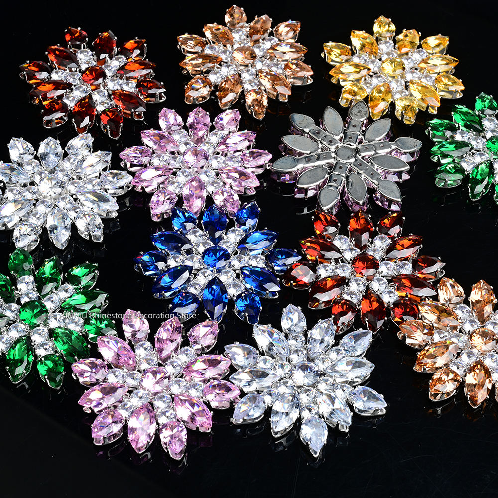 2Pcs Luxury Zircon Crystal Fla - Embellishment Glue Craft incelemesi ve fiyatı