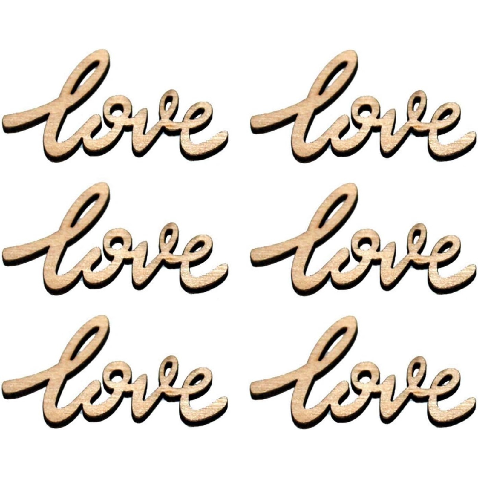 18/36 Pcs Little Love Wood Cra - Christmas Craft Embellishment incelemesi ve fiyatı