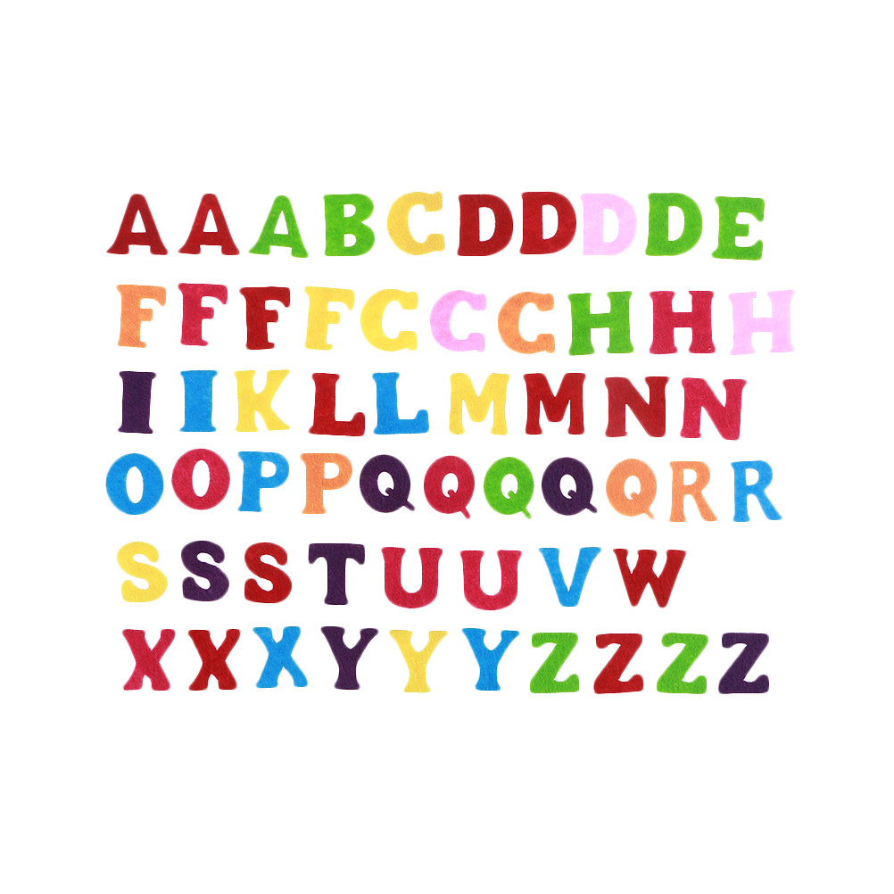 50Pcs Felt Alphabet Letters As - Embellishment Glue Craft incelemesi ve fiyatı