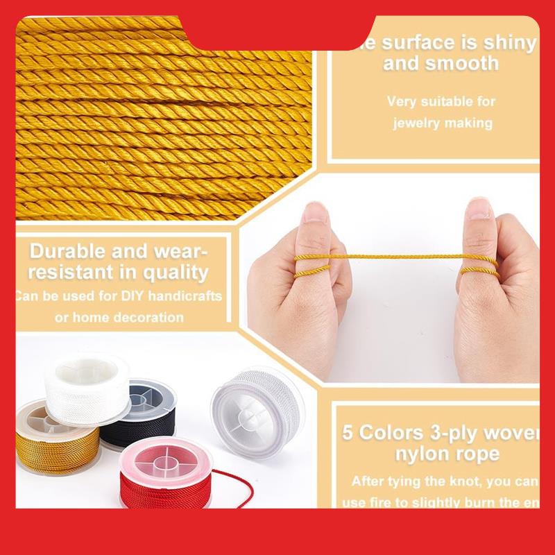 Twisted Nylon Cord 3-Ply Satin - Cord Trim Twisted incelemesi ve fiyatı
