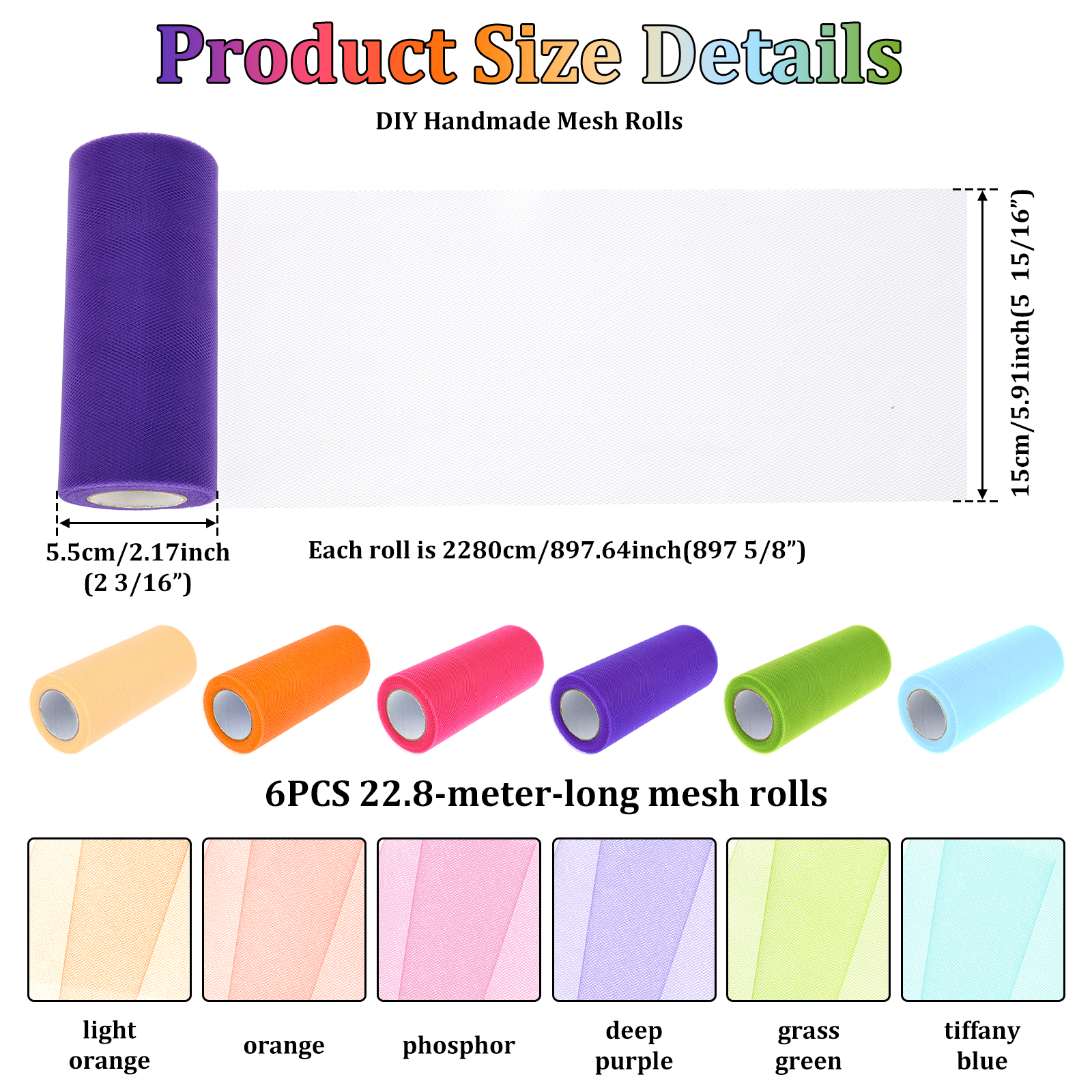 6 Colours Organza Tulle Fabric - Organza Ribbon Spool incelemesi ve fiyatı