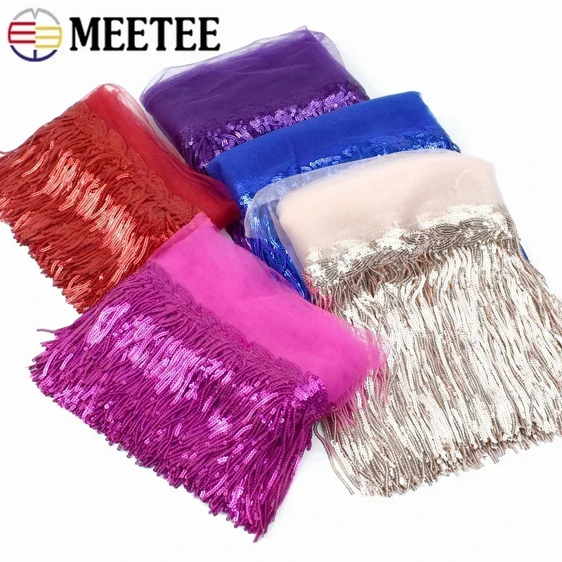 2/5/10Yards Sequin Embroidery  - Beaded Trim Fringe incelemesi ve fiyatı