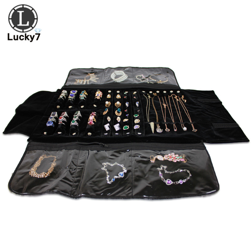 Portable Zipper Velvet Jewelry - Velvet Ribbon Roll incelemesi ve fiyatı