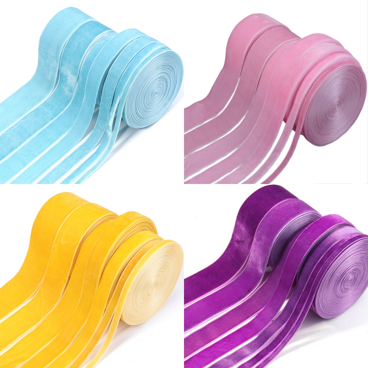 5-10yards/roll Velvet Ribbons  - Velvet Ribbon Roll incelemesi ve fiyatı