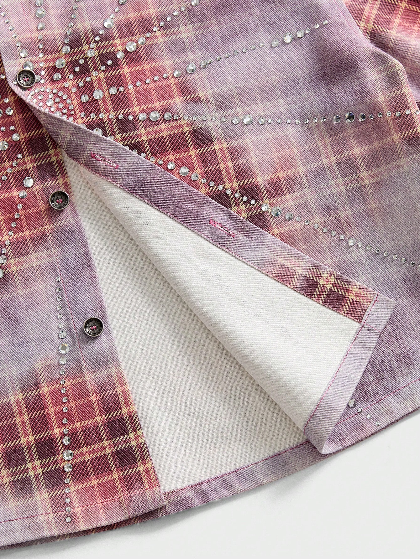 Mens Plaid Denim Shirt With Rh - Embellish Knit incelemesi ve fiyatı