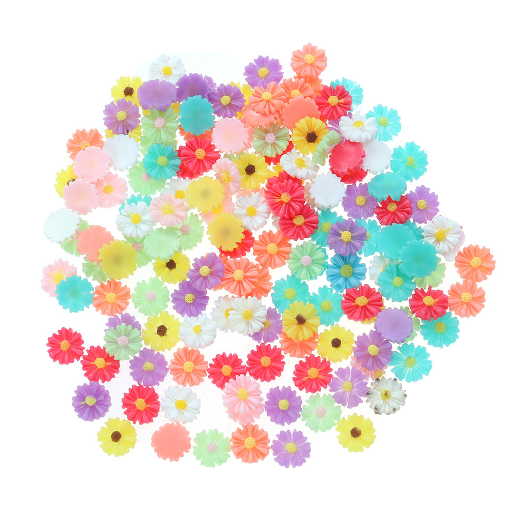 50Pcs 9Mm Small Daisy Resin Fl - Craft Embellishments incelemesi ve fiyatı
