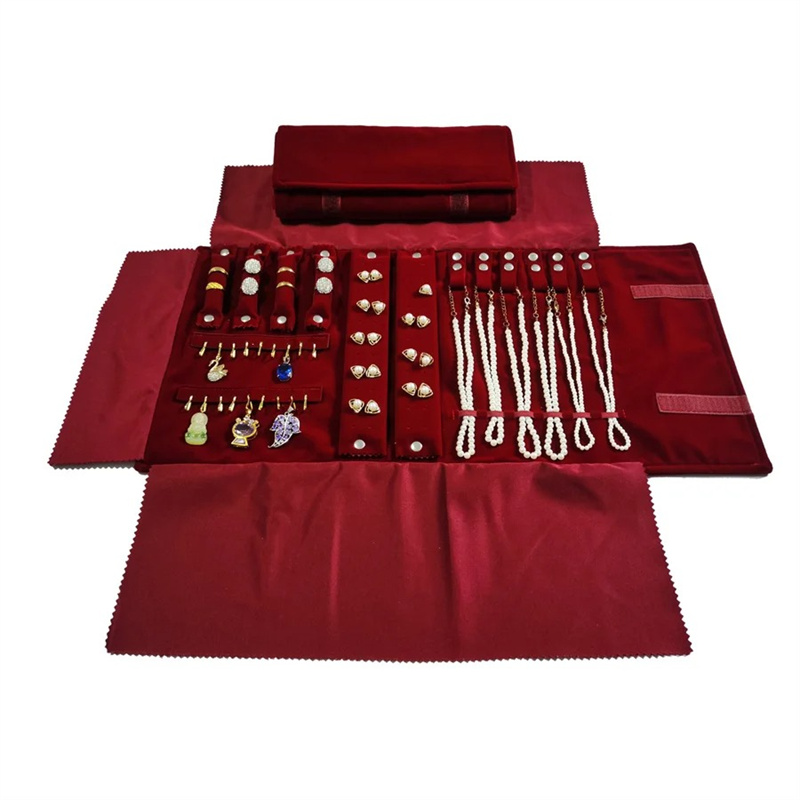Burgundy Velvet Jewelry Roll-U - Velvet Ribbon Roll incelemesi ve fiyatı