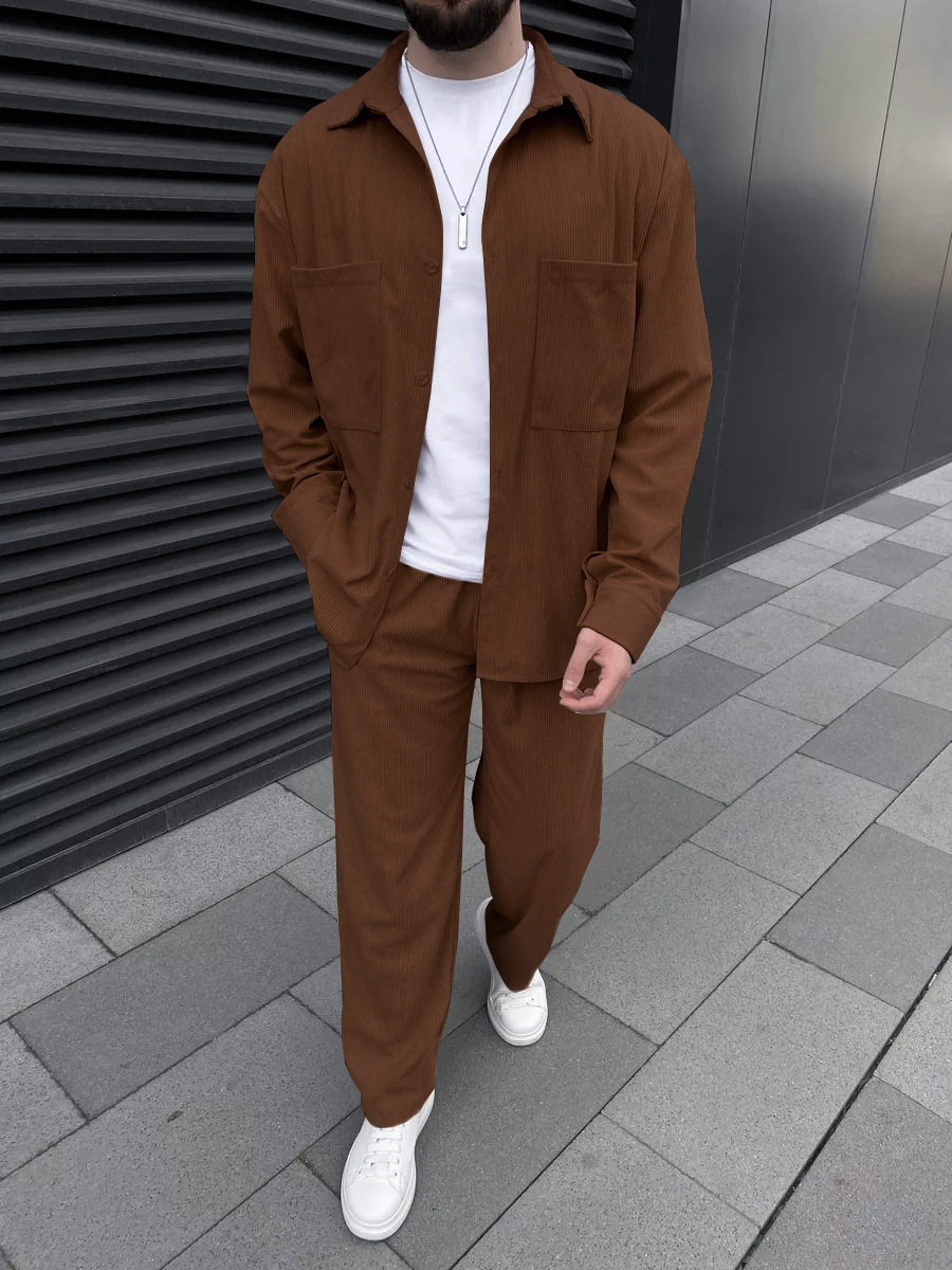 Men's corduroy two-piece outfi - Embellish Knit incelemesi ve fiyatı