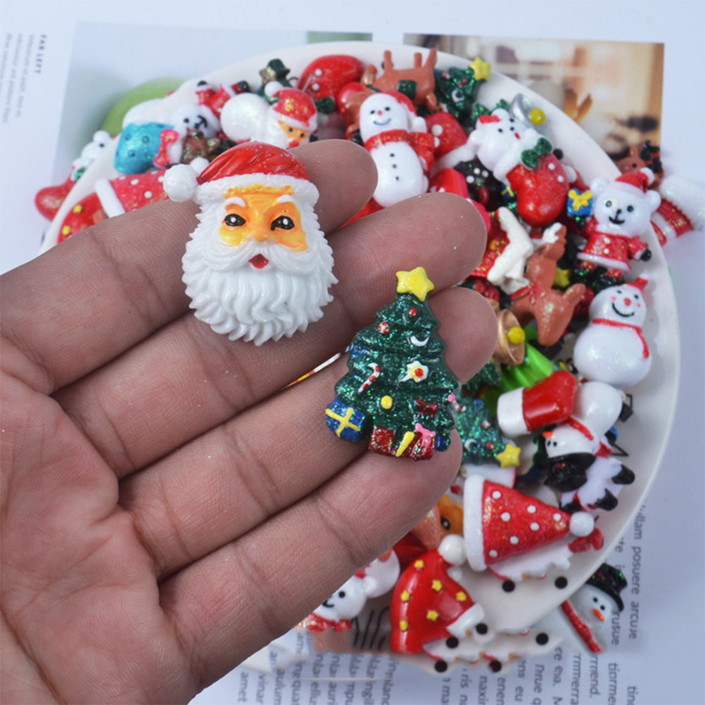 50pcs Resin DIY Accessories Ch - Christmas Craft Embellishment incelemesi ve fiyatı