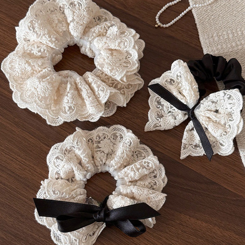 French retro double layered bo - Lace Ribbon Trim incelemesi ve fiyatı
