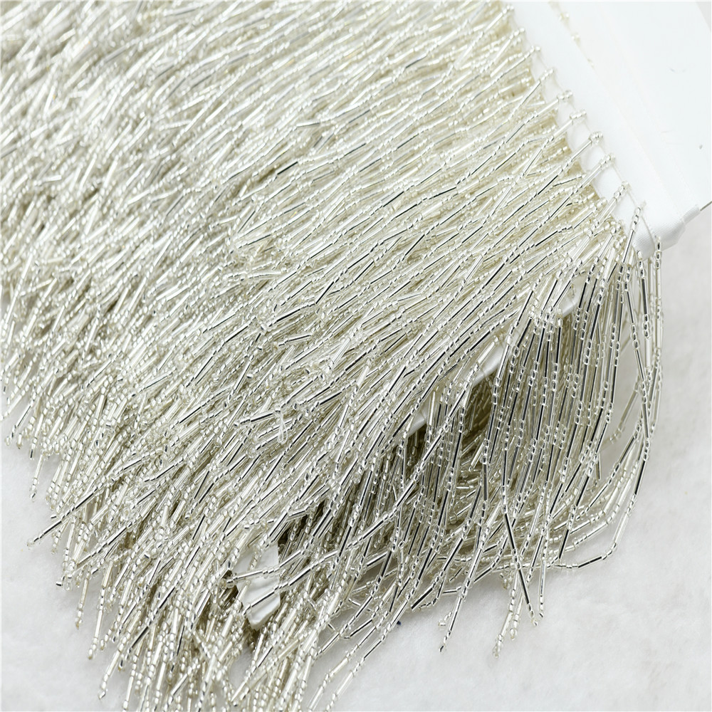 1yard 10cm wide glass Beaded F - Beaded Trim Fringe incelemesi ve fiyatı