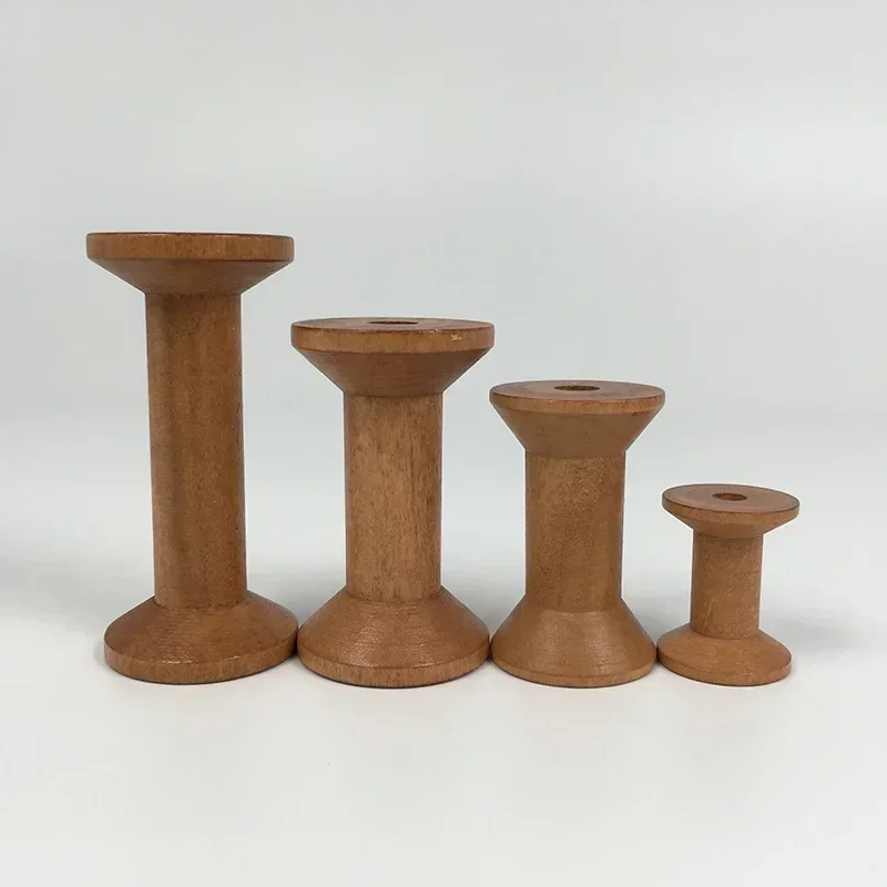 1Pc Brown Big Wood Empty Spool - Organza Ribbon Spool incelemesi ve fiyatı