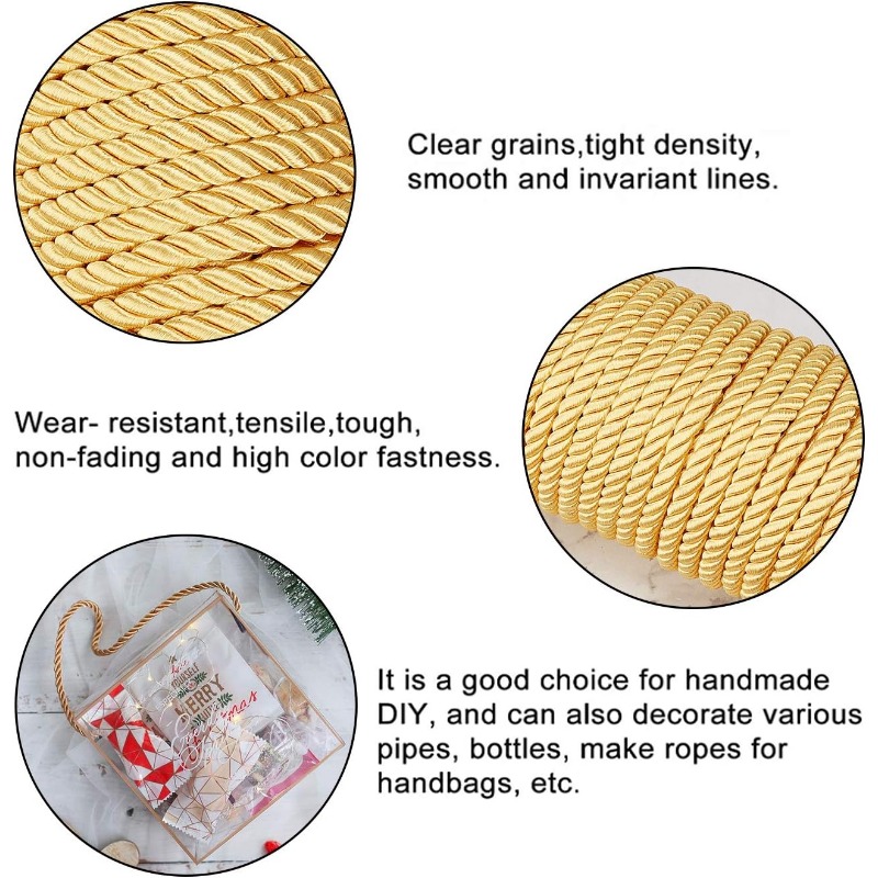 1Roll 8mm 20 Yards Twisted Cor - Cord Trim Twisted incelemesi ve fiyatı