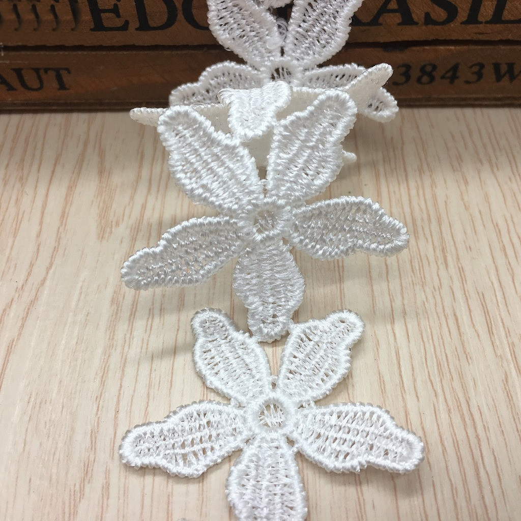 Embroidered Five-leaf Flower O - Lace Ribbon Trim incelemesi ve fiyatı