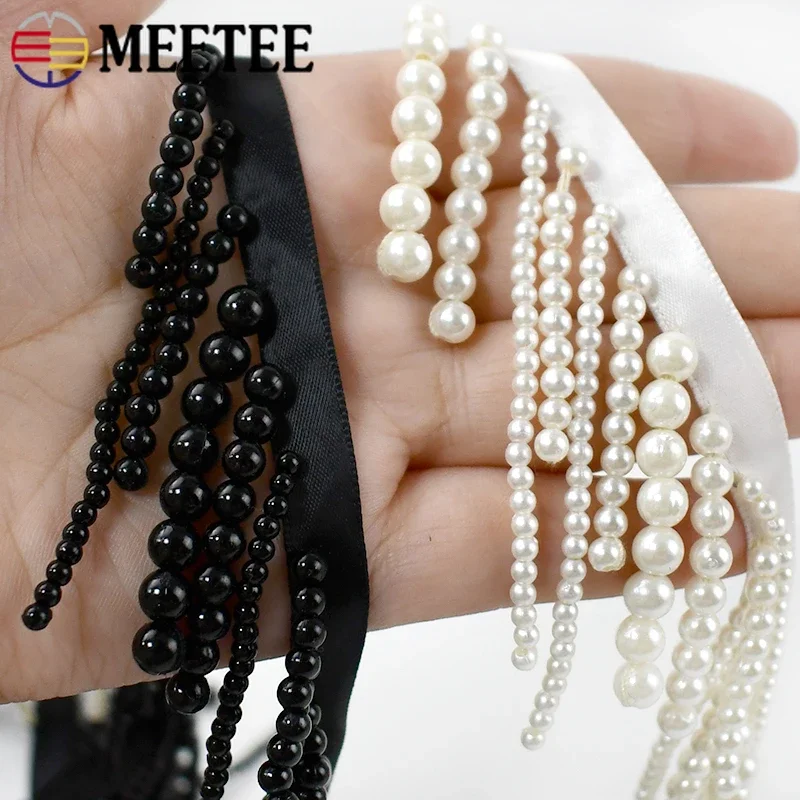 1/2Yards Pearl Beaded Tassel F - Beaded Trim Fringe incelemesi ve fiyatı