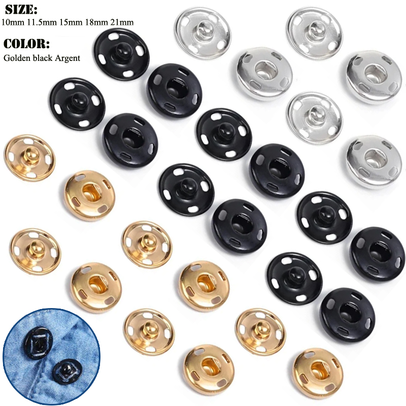 10/50 Set 8-10mm Metal Sew-on  - Iron On Stud Set incelemesi ve fiyatı