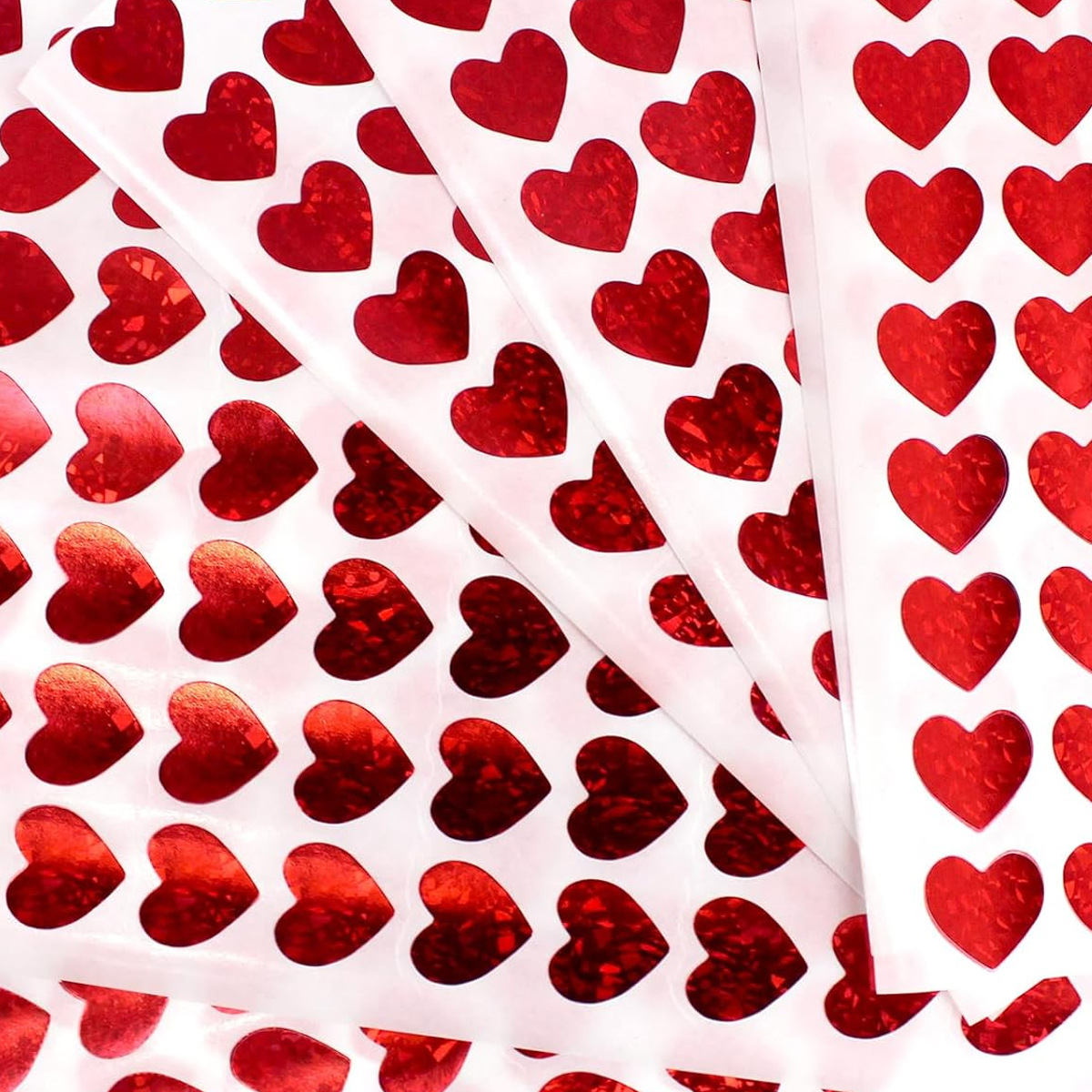 600 Pcs Red Heart Stickers, Sm - Glitter Vinyl Roll incelemesi ve fiyatı