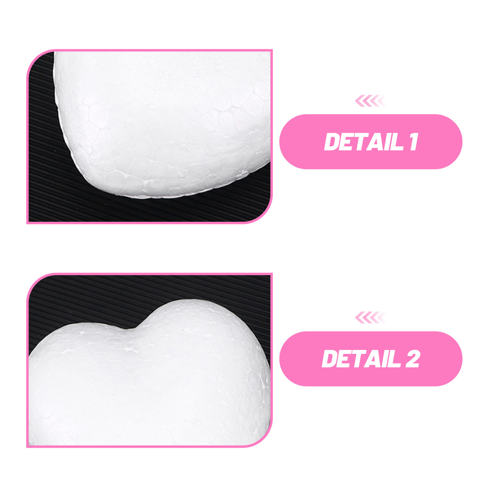 20Pcs Blank Heart Foam Balls L - Craft Embellishments incelemesi ve fiyatı